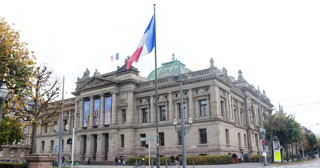 Studying at the University of Strasbourg, France